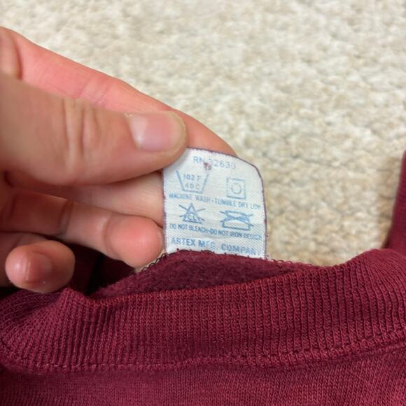 Vintage 80s Cambridge University Crest Raglan Crew Sweatshirt Men's M - Picture 5 of 13